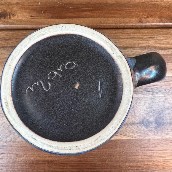 Mara Mexico Signed Stoneware Sailboat Mug - Picture 3 of 10